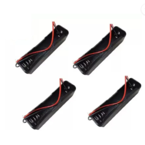 AQBP Single Cell Lithium Battery Holder - for 3.7V li-ion - (Pack of 4) Electronic Components Electronic Hobby Ki