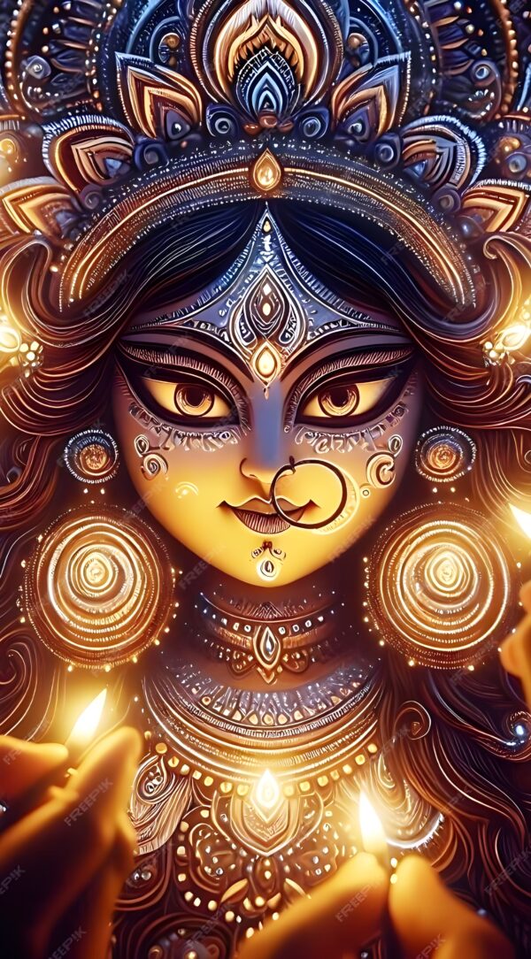 Durga Maa Wallpaper 18*12 inch